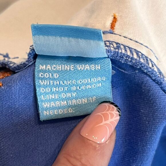 J McLaughlin Shorts Men 34 Blue Beachy Embroidered Fish Skeleton Preppy Chinos - Picture 14 of 14